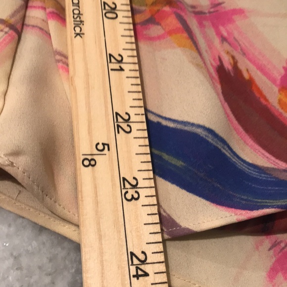 HD in Paris Top Womens 2 Silky Multicolor Anthropolgie Wrap Blouse Artsy Boho - Picture 9 of 10